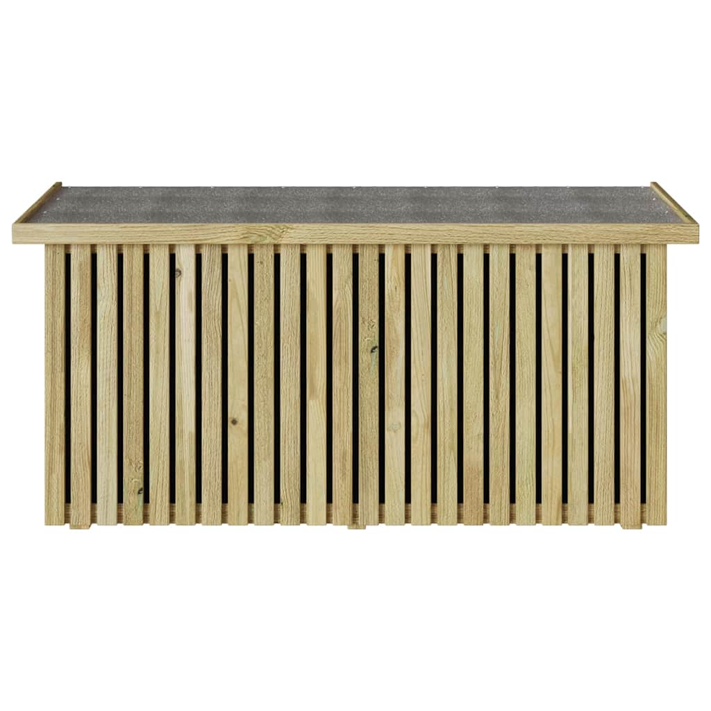 Garden Storage Box with Storage Brown 119 x 44 x 58.5 cm